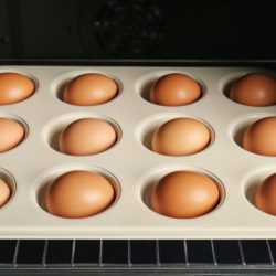 Bake as eggs removed from their shells