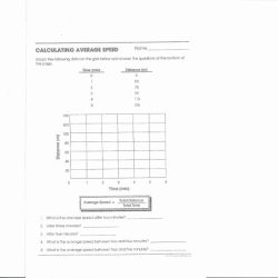 Determining speed and velocity worksheet