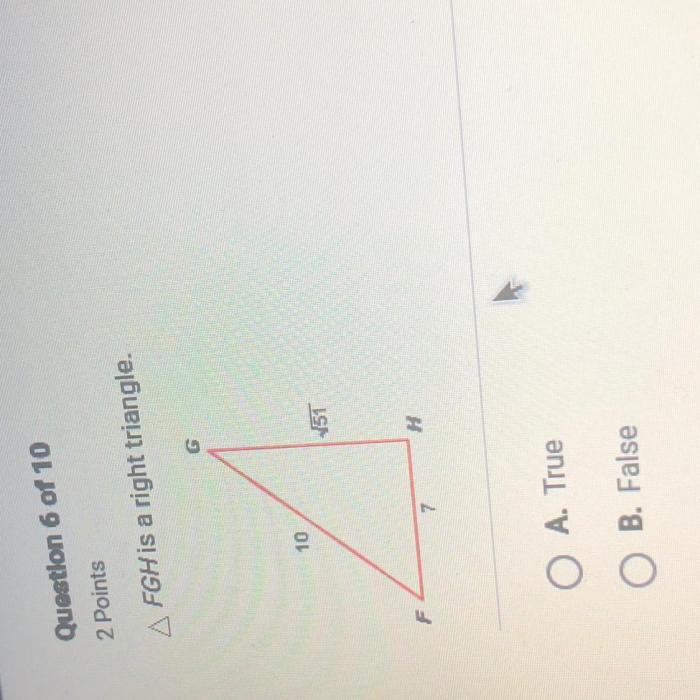 Triangle fgh bisector perpendicular bisects fh gj true