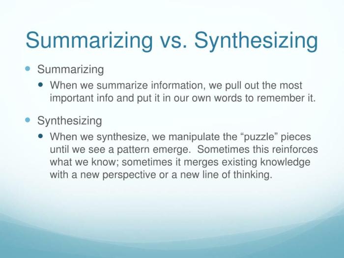 Prewriting synthesizing information and thesis